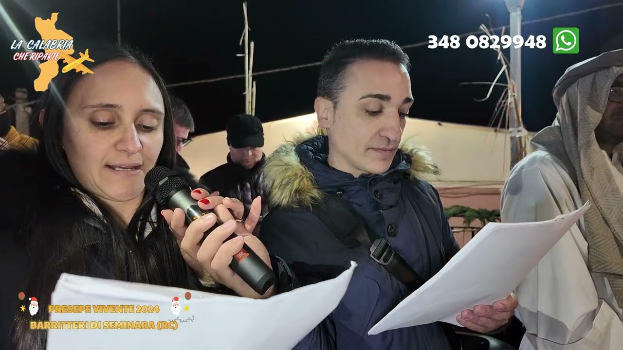 LA CALABRIA CHE RIPARTE PRESEPE VIVENTE 2024 BARRITTERI DI SEMINARA (RC)