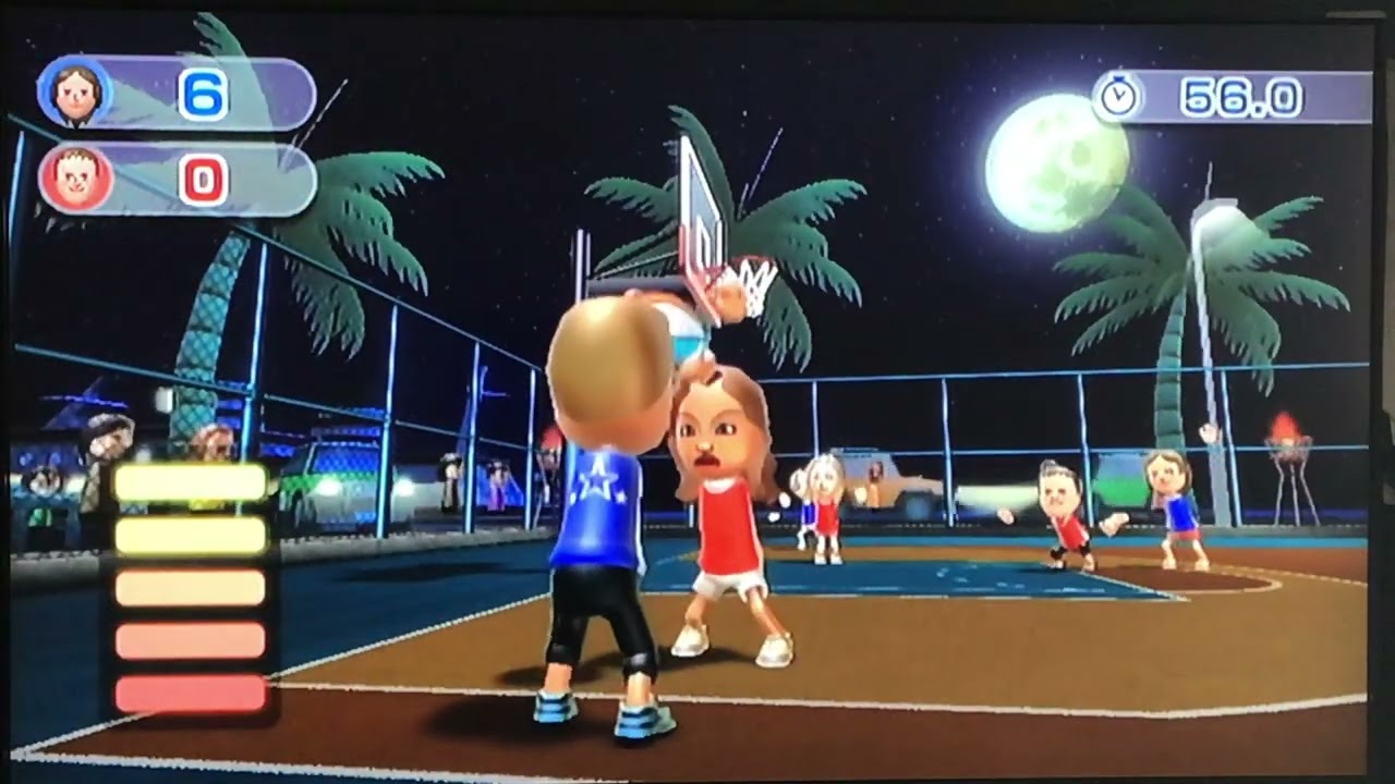 Wii Sports Resort Series: Basketball Pickup Game (Michelle vs. Michael)