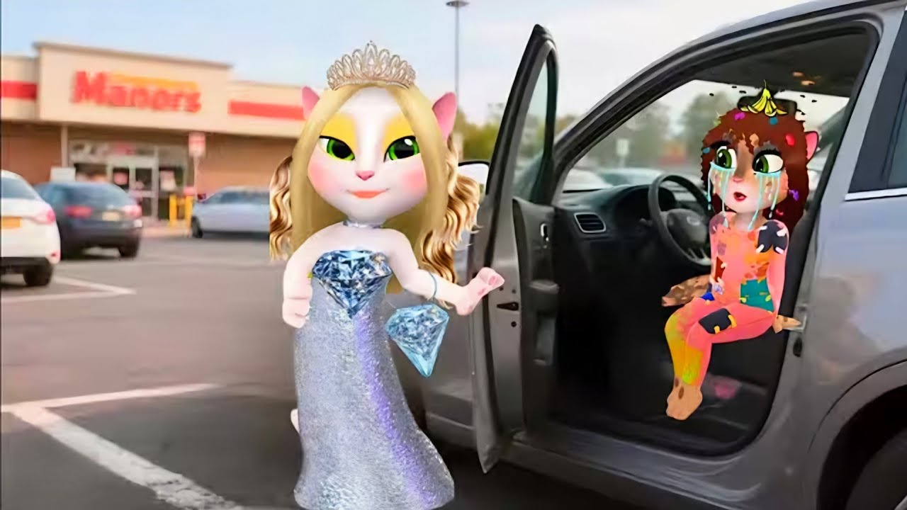 Will the rich lady adopt the poor girl or make fun of her? My talking Angela'm 2 & 1 cosplay 