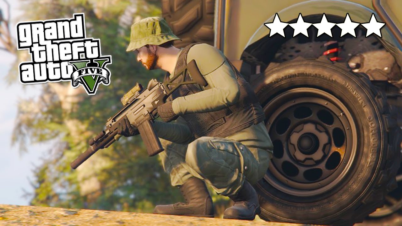 GTA 5 Online 5 STAR Destruction! 5 Star POLICE Getaway in GTA Online! (GTA 5 PS4 Gameplay)