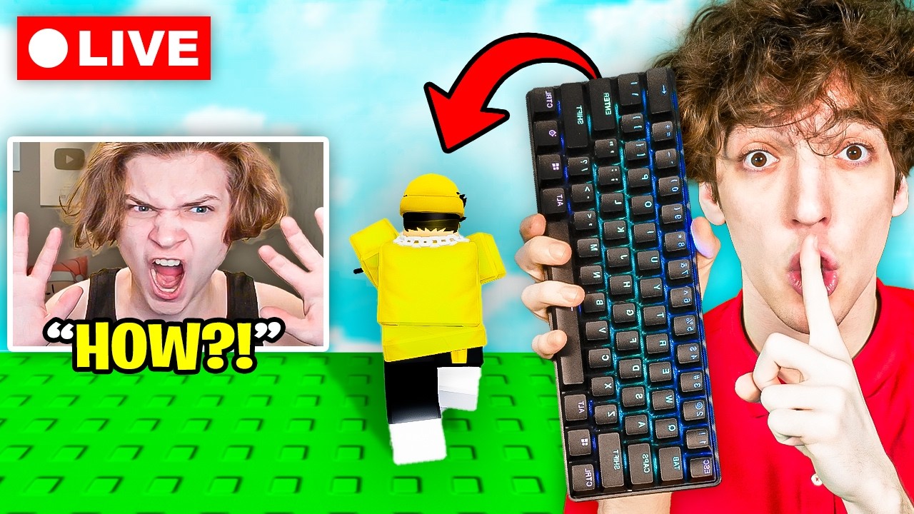 РОЗЫГРЫШ С БЕСПРОВОДНОЙ КЛАВИАТУРОЙ на YouTube-канале Roblox...