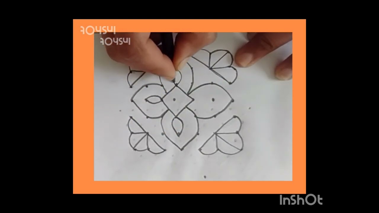 7+7 kolam rangoli design please subscribe