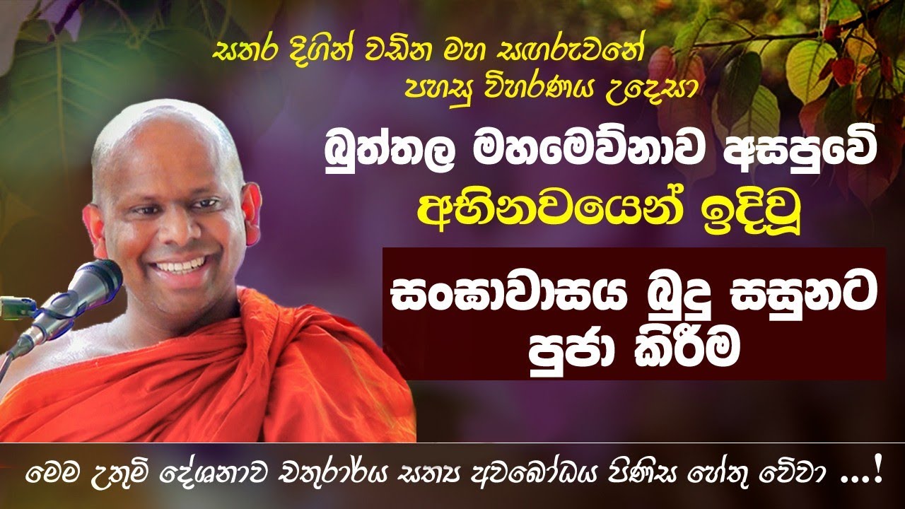 කුටි ආරාම බුදු සසුනට පූජා කිරීමේ අනුසස්..🙏Venerable Welimada Saddaseela Thero  🙏 