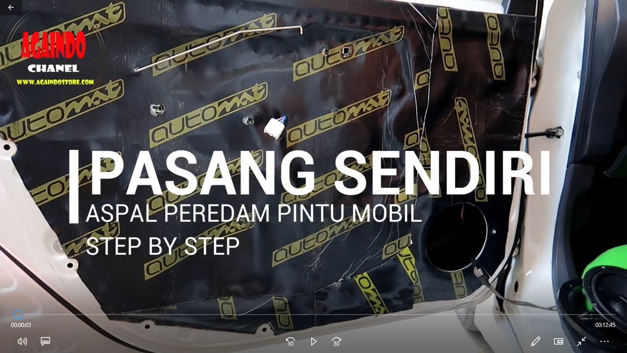 PASANG SENDIRI ASPAL AUTOMAT PEREDAM SUARA MOBIL AYLA AGYA