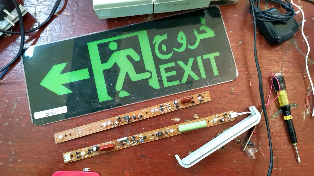 How to Repair Exit Light Bord
