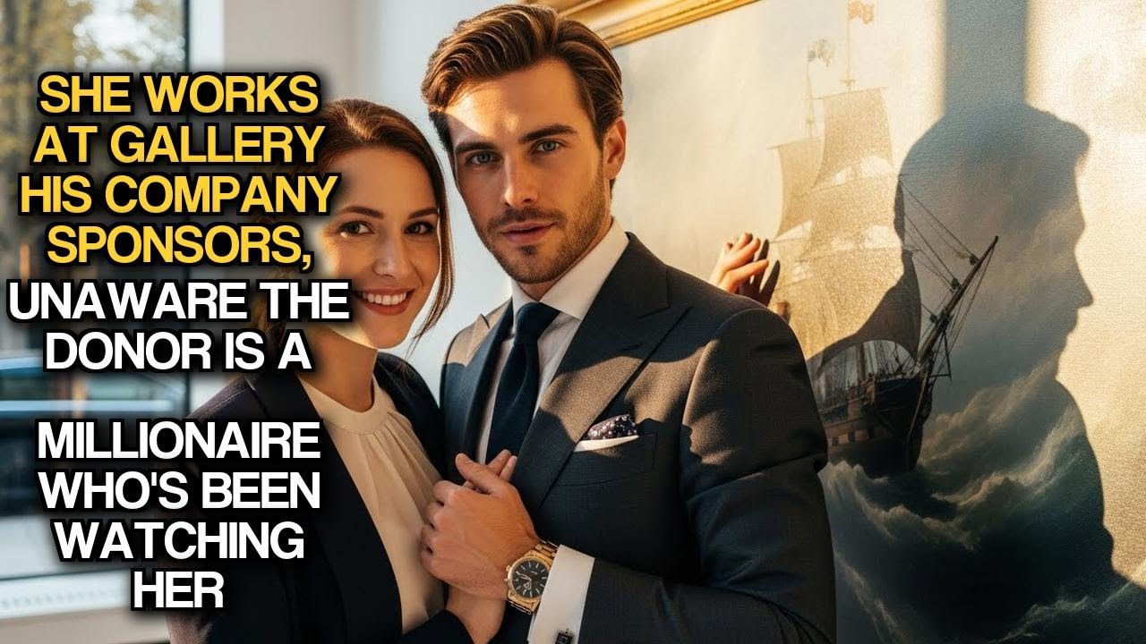 She Works At Gallery His Company Sponsors, Unaware Donor Is A Millionaire Who's Been Watching Her