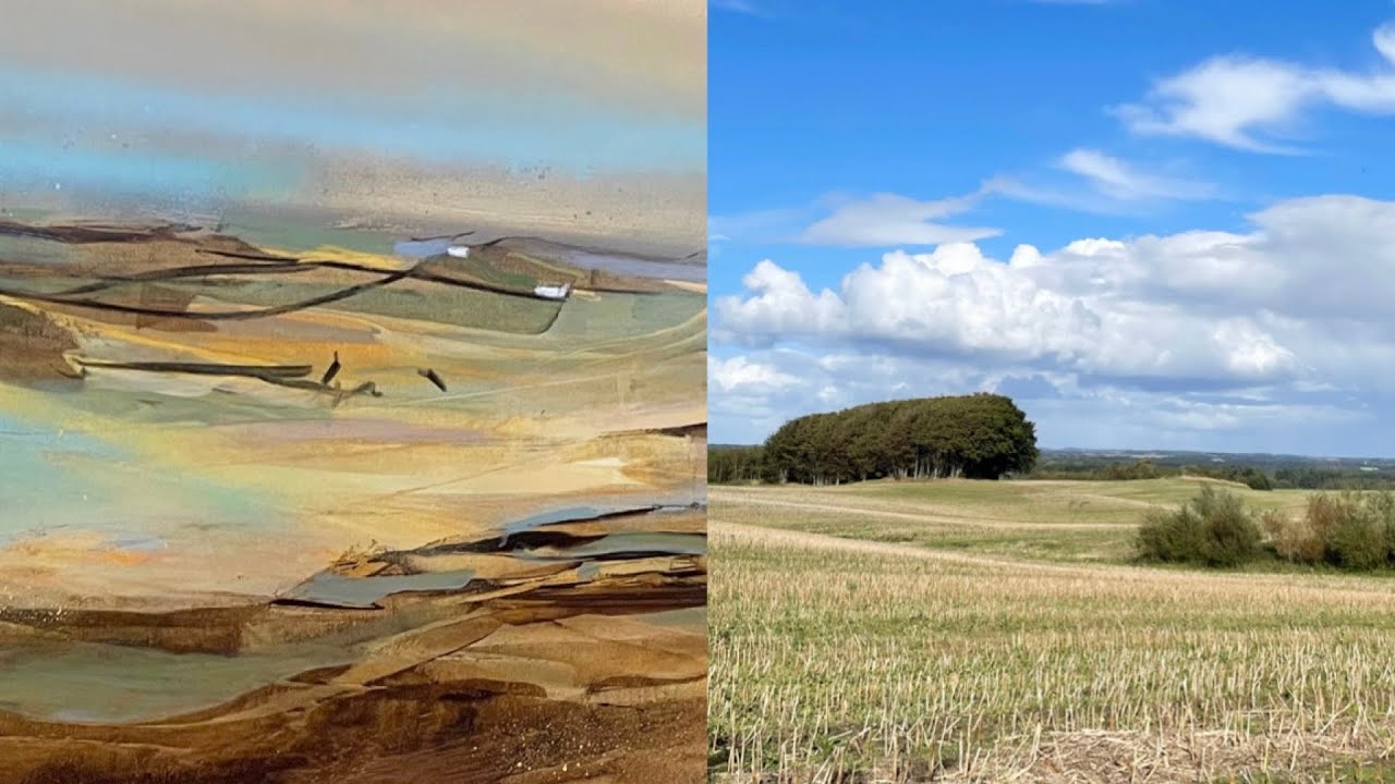 The Key to Loose Abstract Landscapes - Simplify with Shapes