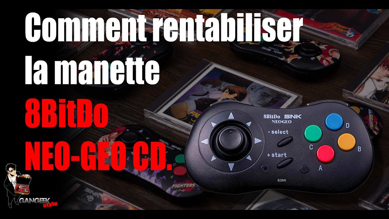 Comment rentabiliser la manette sans fil 8BitDo NEO-GEO CD.