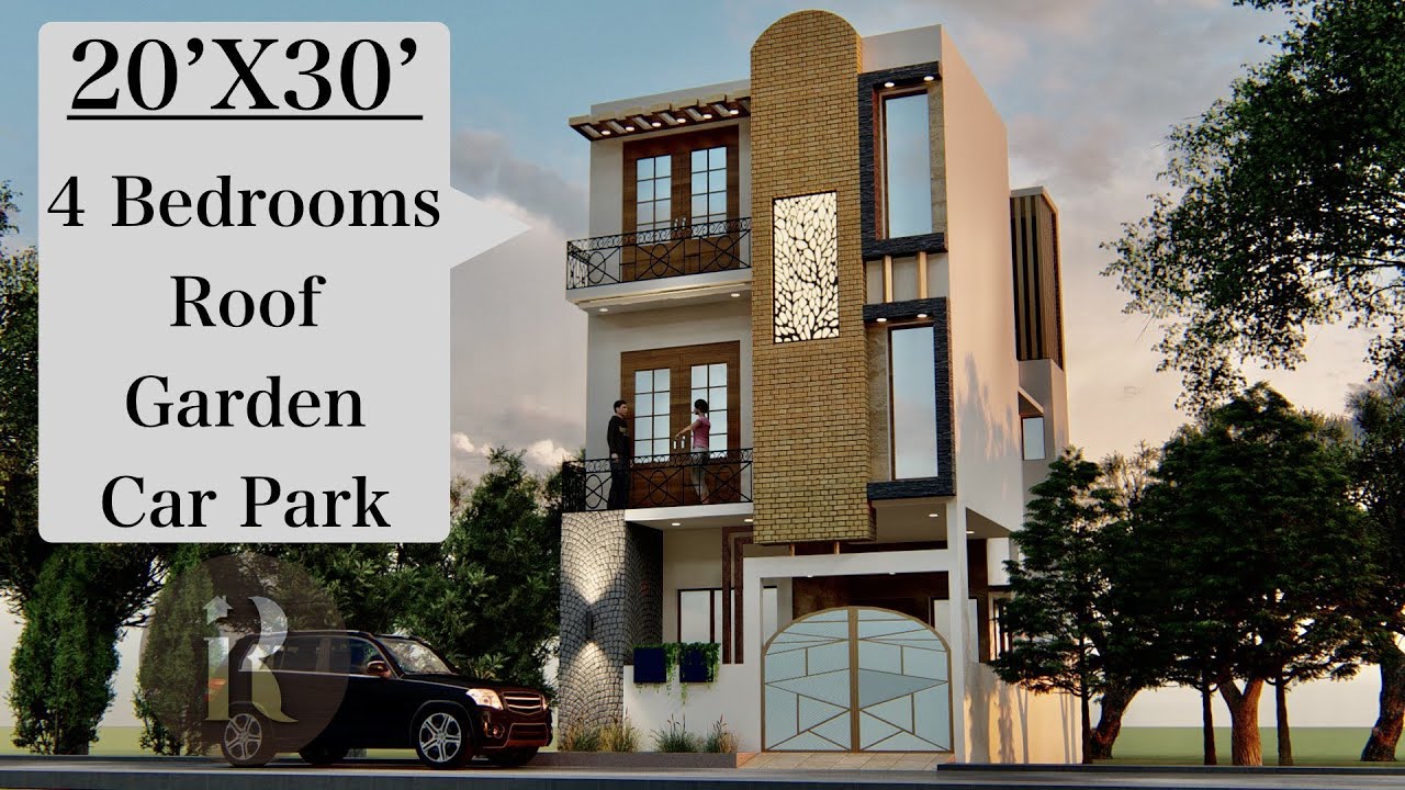 20X30 Duplex House Design | 600 Sqft House Plan | 6X9 Meters House Design with walkthrough