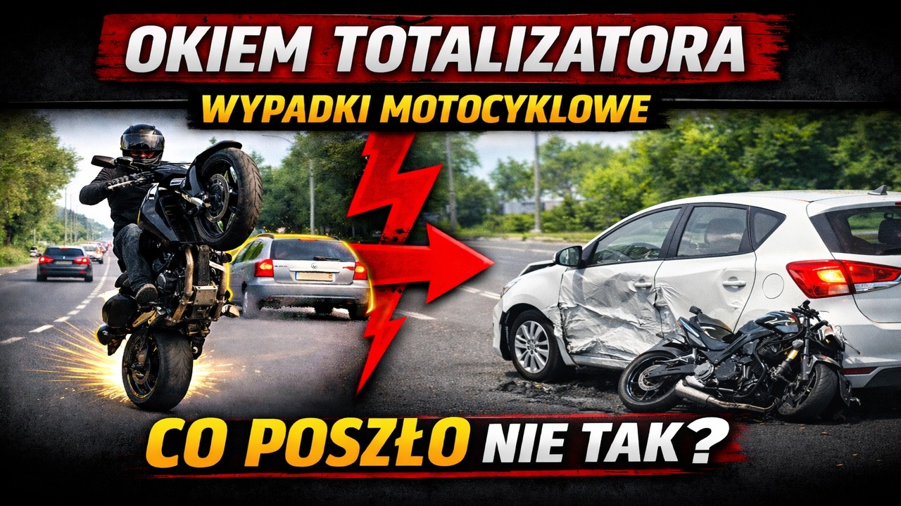 Tego motocyklista nie przewidział… Sekunda do zderzenia