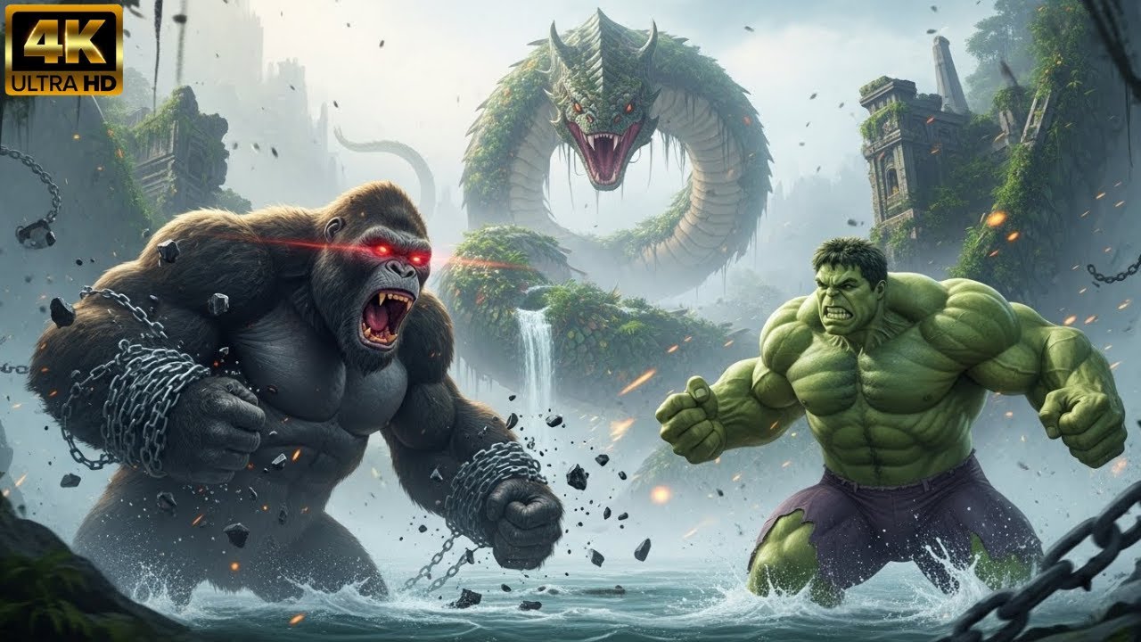 KONG VS HULK & SERPENT – The Forbidden Clash That Shattered the Jungle