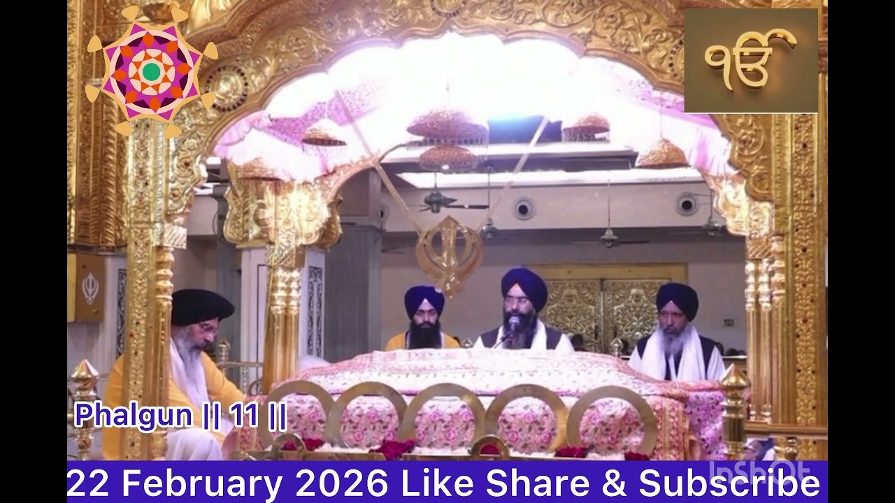 Hukamnama Sahib Today Morning from Gurudwara Bangla Sahib 22 February 2026