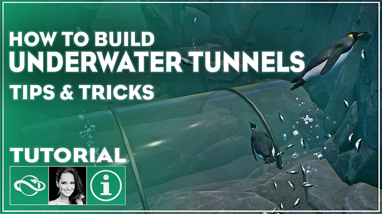 ▶ How to Build Underwater Tunnels in Planet Zoo Tutorial | Tips & Tricks |