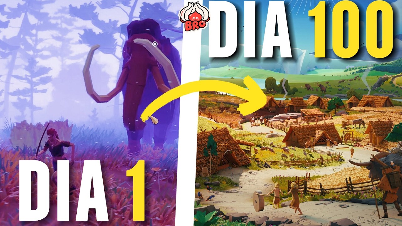 100 DÍAS SOBREVIVIENDO Como LOS PRIMEROS HUMANOS En LA TIERRA!