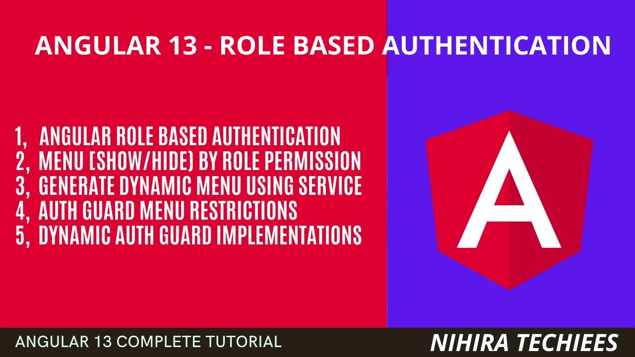 Аутентификация на основе ролей в Angular — создание динамического меню — скрытие/отображение меню...
