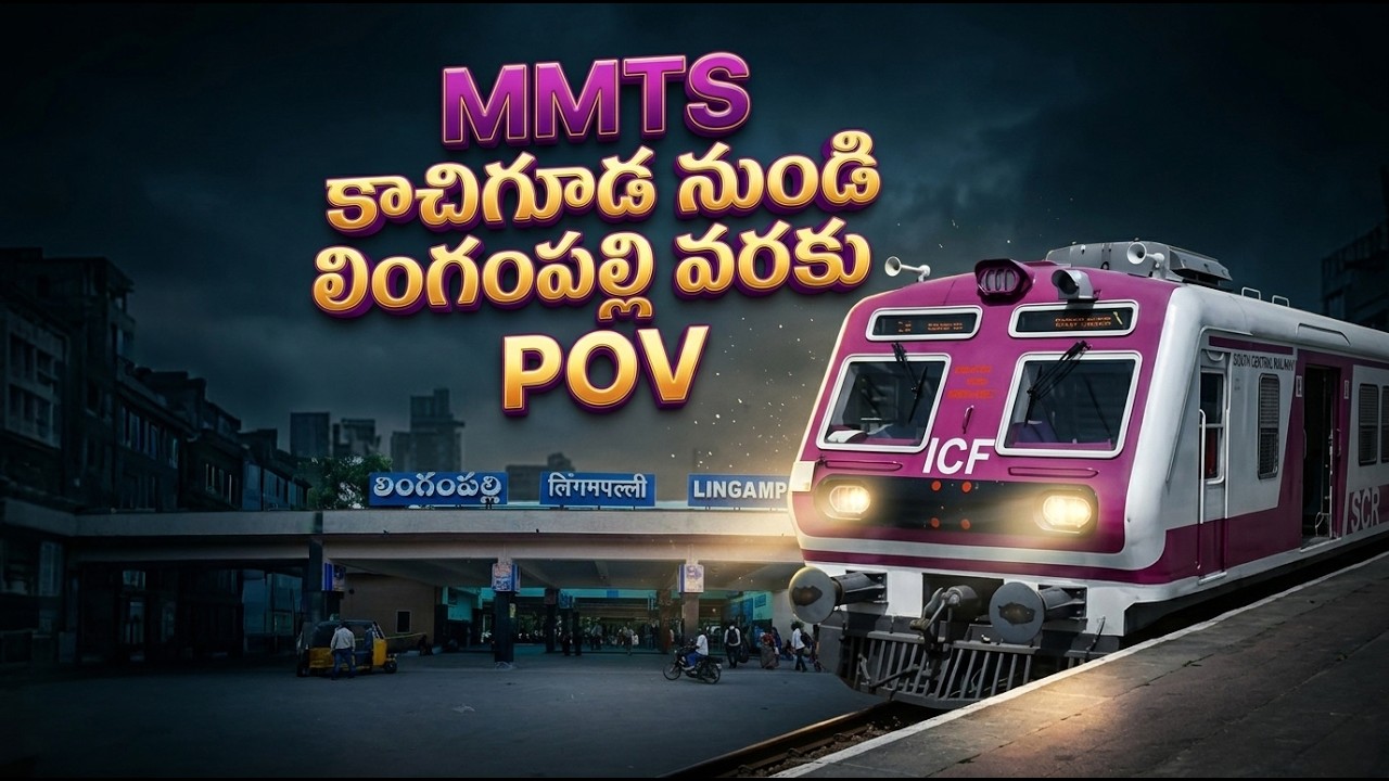 POV of MMTS kacheguda to lingampalli #MMTS #HyderabadTrains #POVTrain #KachegudaToLingampalli