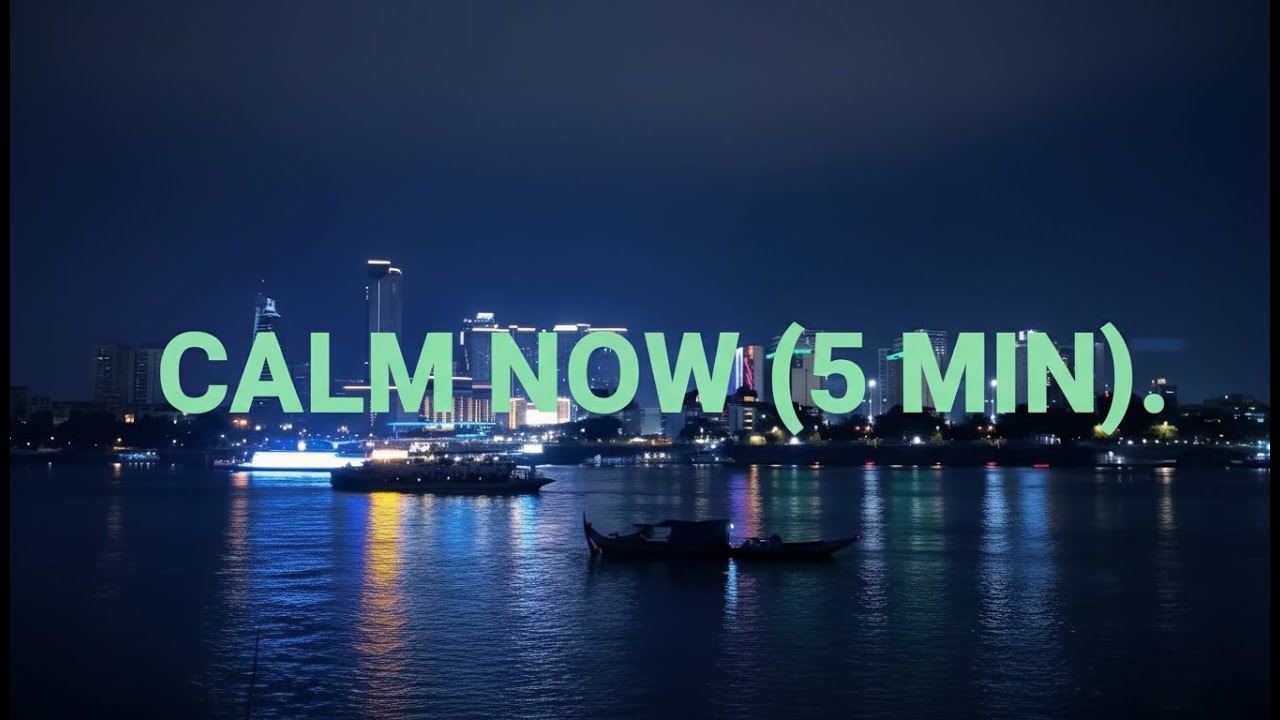 5 Minutes to Calm  Short River Meditation for Panic Relief