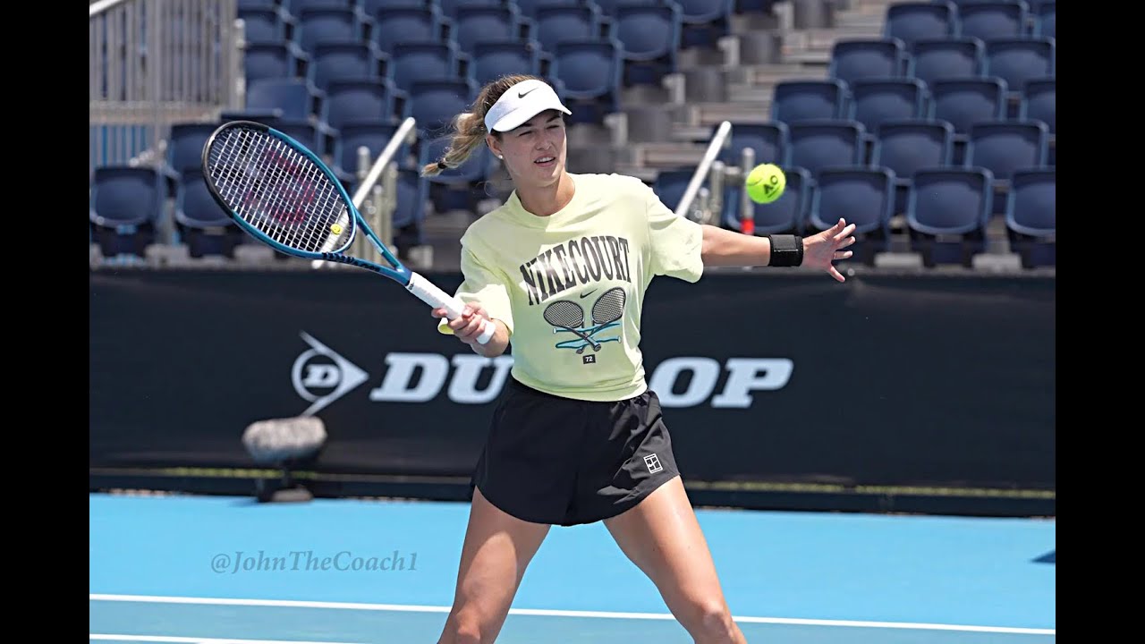 Anna Kalinskaya  - Tennis Training    --  In  Slow Motion.