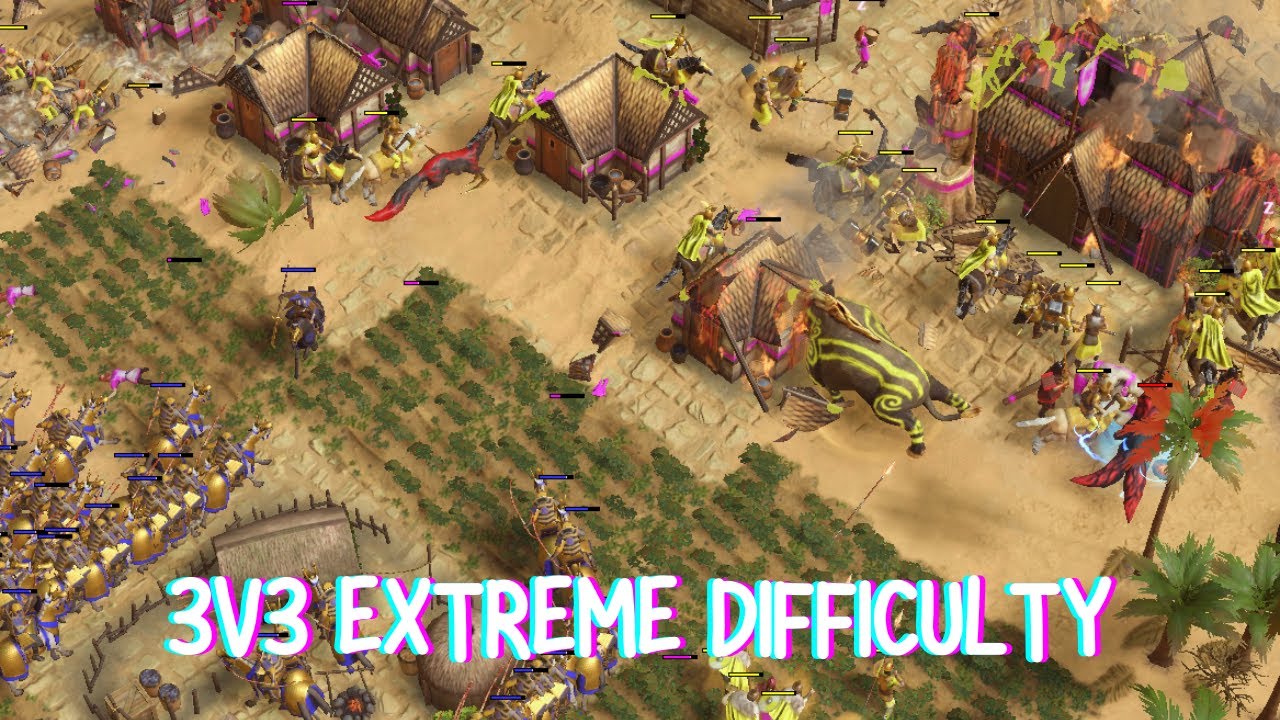 3v3 Extreme AI Mode | Age of Mythology Retold