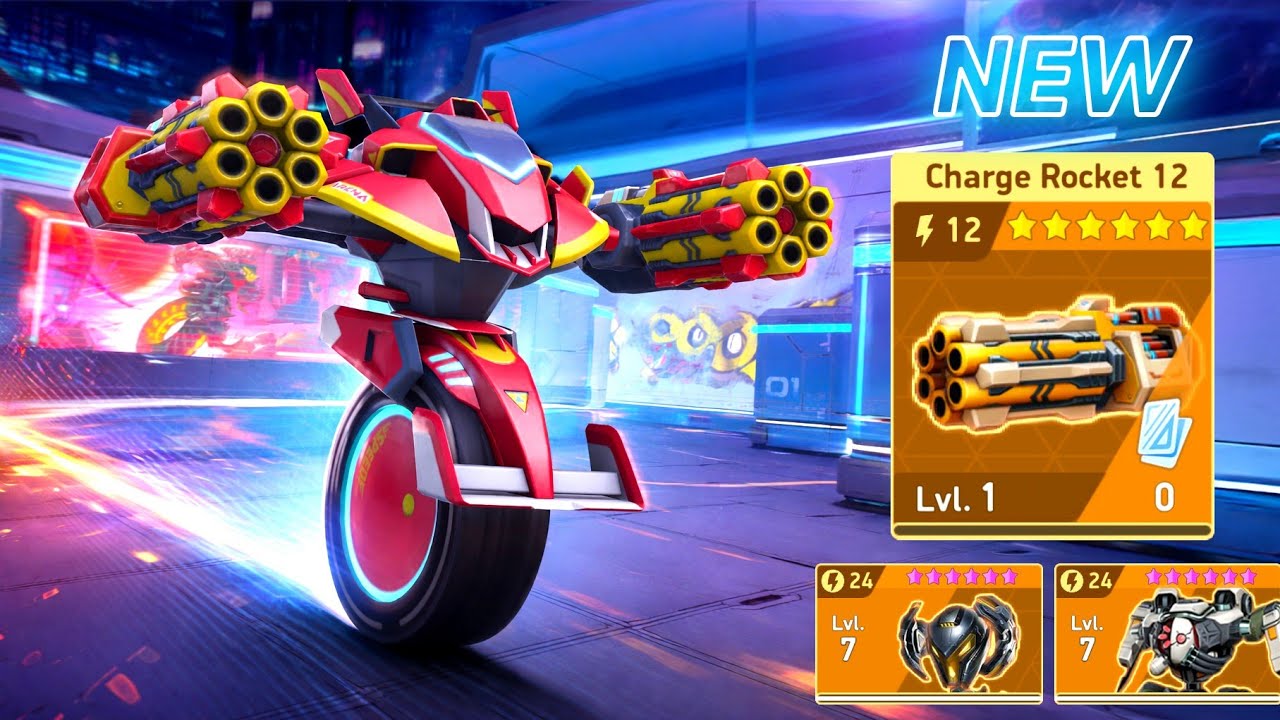 New Weapon CHARGE ROCKET 12 - Killshot, Surge, Eclipse - Mech Arena
