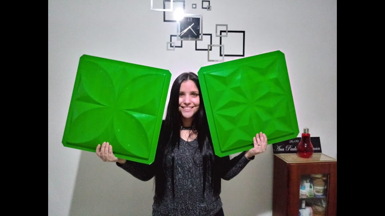 Placa de Gesso 3D por Ana Paula Vieira