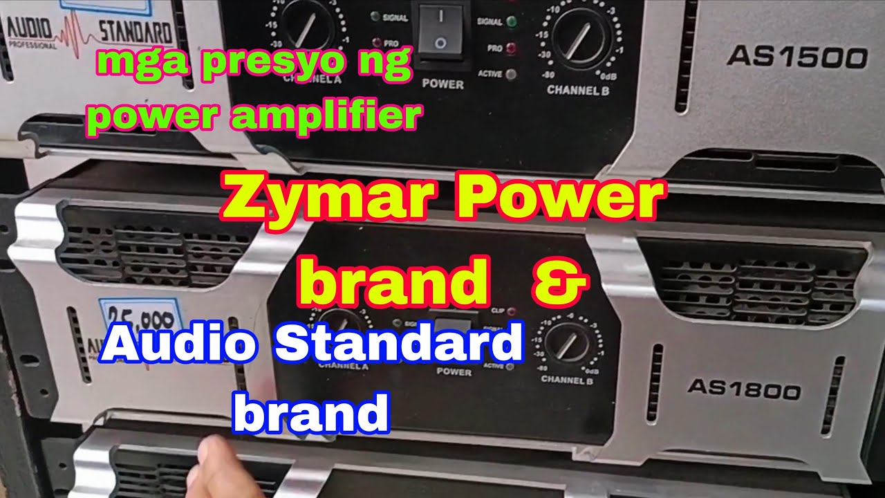 Presyo ng power amplifier ng Zymar Power brand & Audio Standard brand 