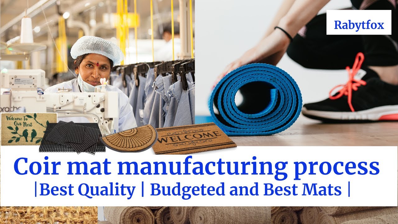 Coir mat manufacturing process | Mat making machine | door mat making process | door mat machine |