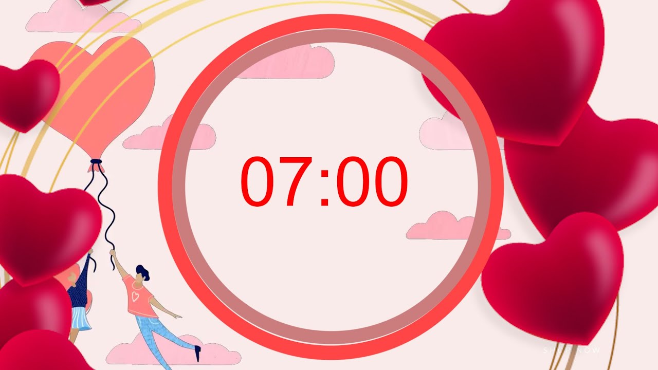 7 Minute Valentines Day Themed Timer