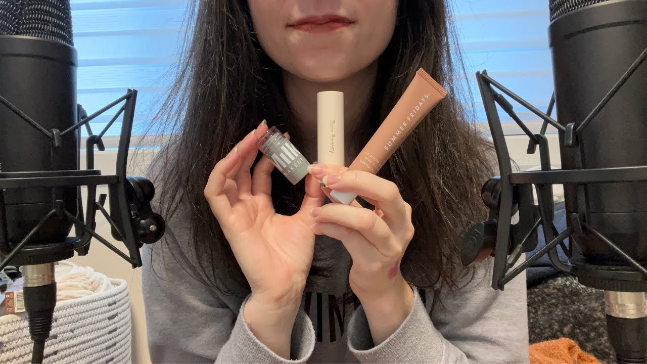ASMR Makeup Haul | Tapping, Binaural Whispers