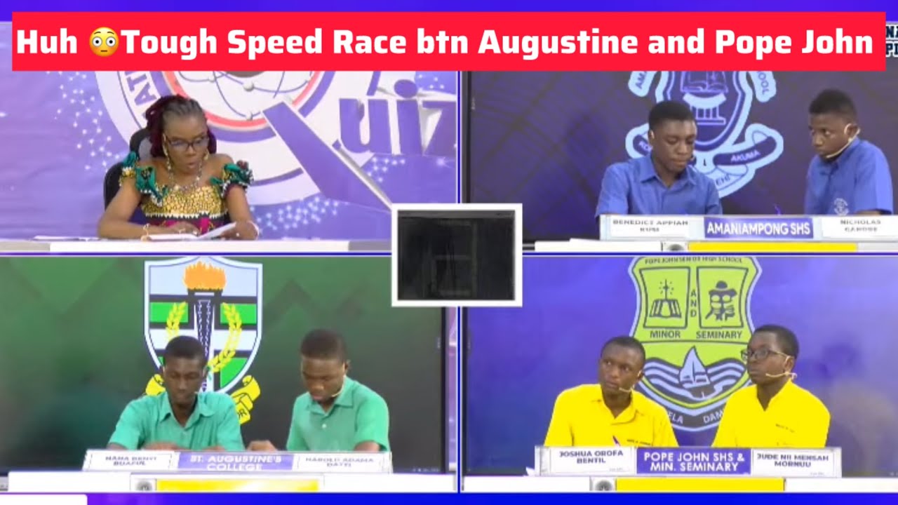 Speed Race btn Augustine Vs Pope John Shs say heat 🤭💯🤯