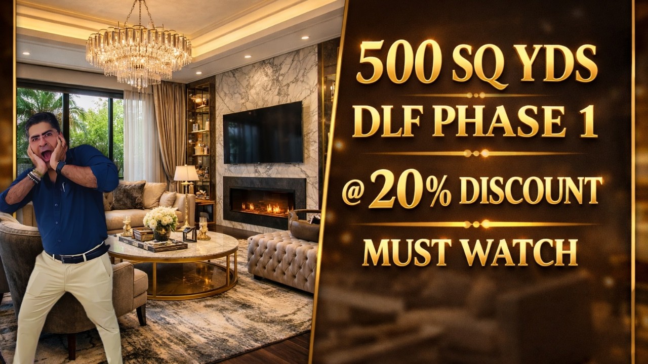 ₹7.**CR Luxury Builder Floor in DLF Phase 1 | 500 SQ YDS Fully Furnished Tour #dlfphase1 #dlf