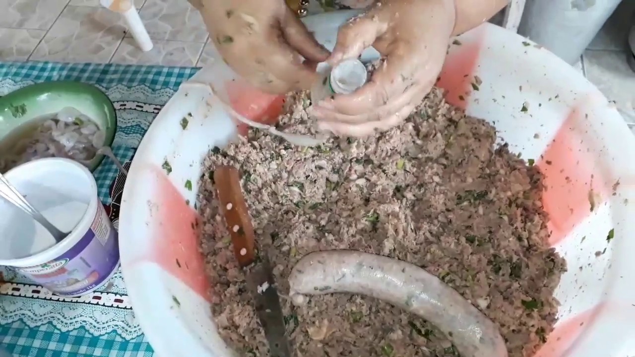 MORCELA COM MIÚDOS DE PORCO