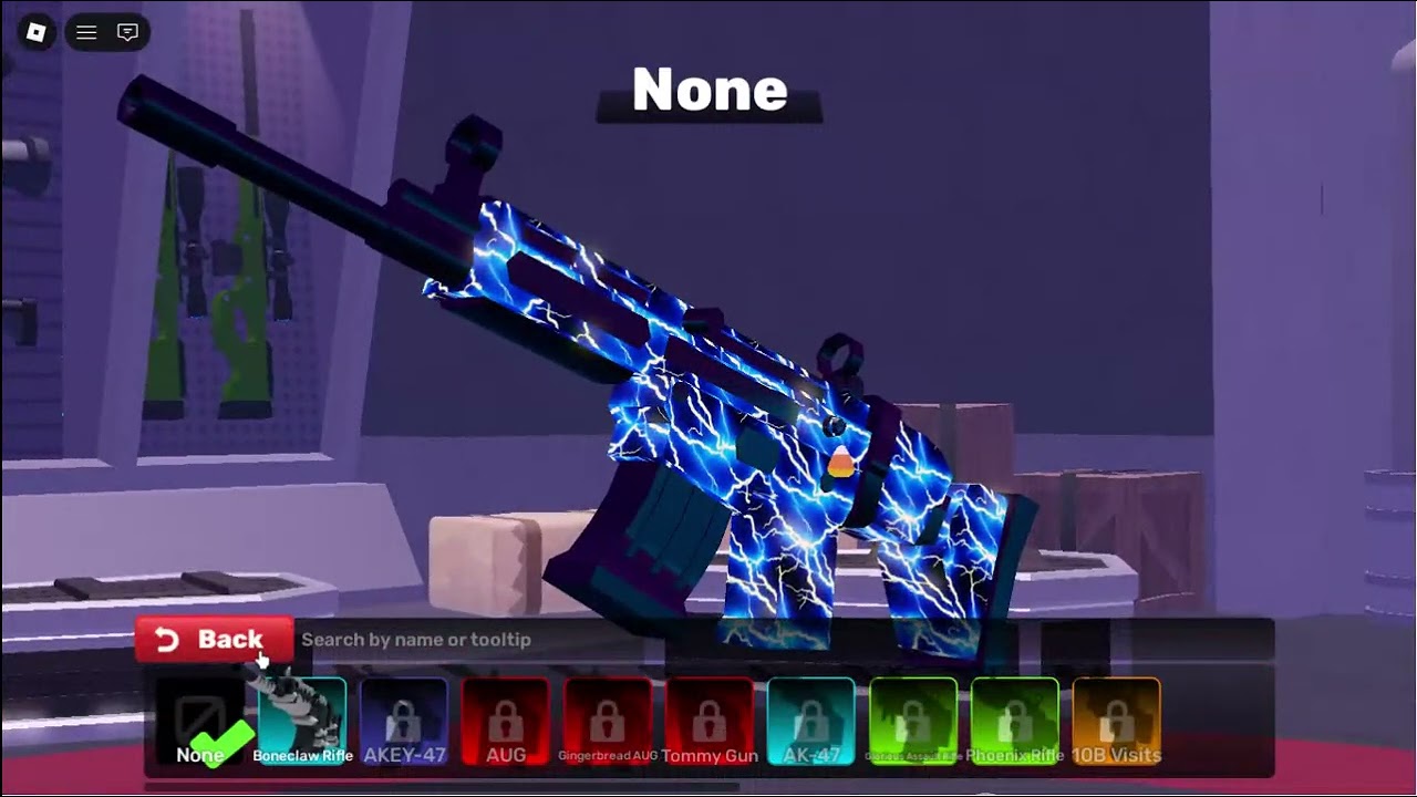 Buying Bone claw rifle skin on assualt rifle ( Roblox Rivals )
