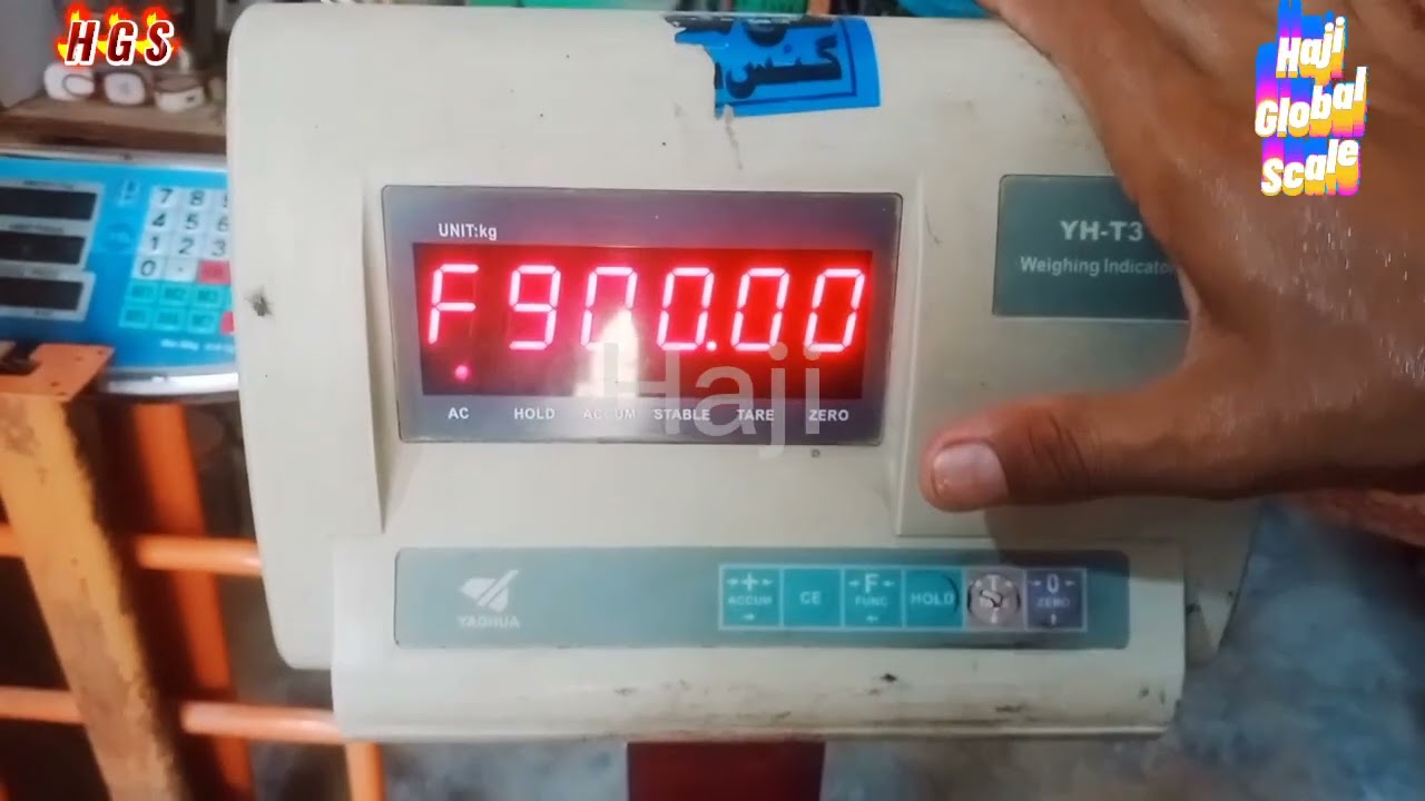 YH T3 weighing indicator weight setting / how to calibration yh t3 weight scale / urdu hindi by haji