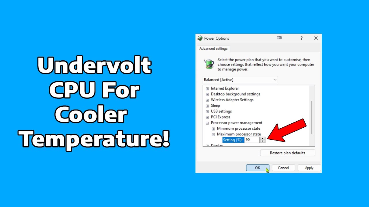 How to Underclock Your CPU For Lower Temperature