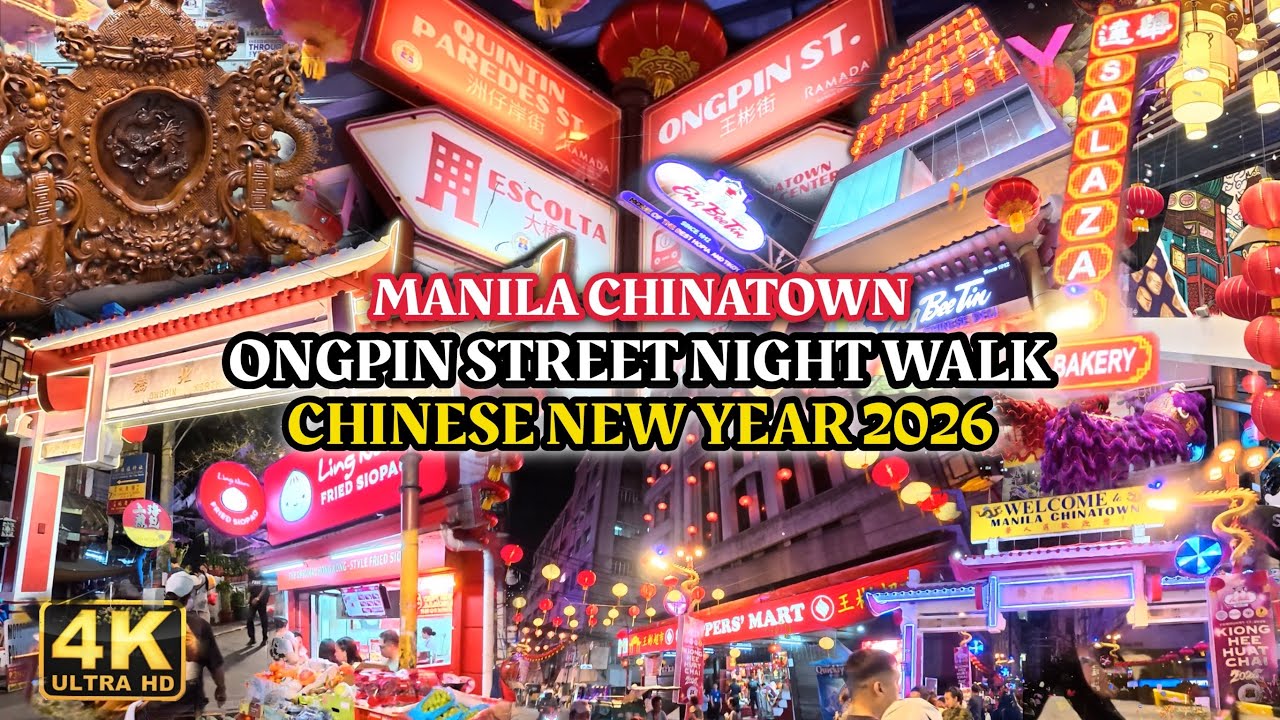 Ongpin Street Manila Chinatown Night Walk Chinese New Year 🧧 CNY2026
