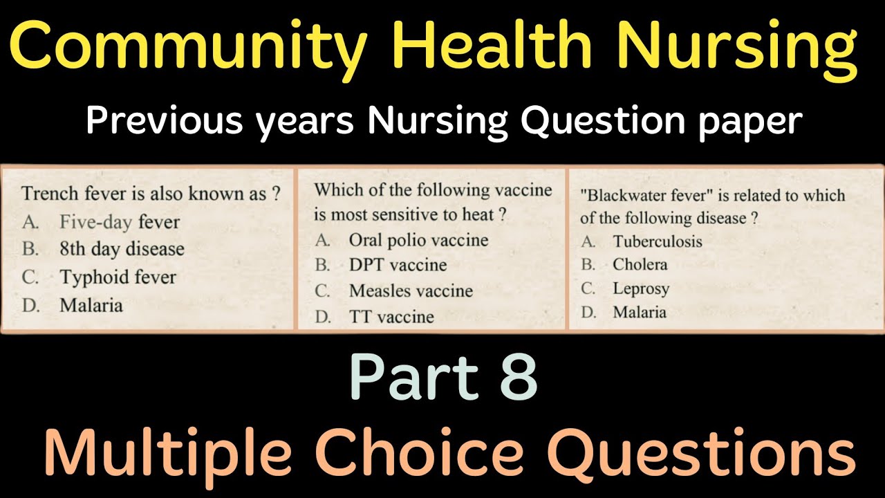 Previous Nursing Question Paper for 2021 Staff Nurse exam Part 8