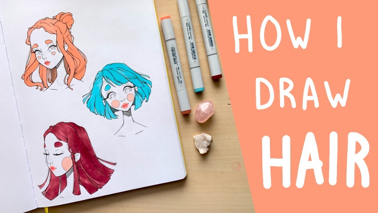 How to Draw Hair | Starting with Shapes & Adding Details