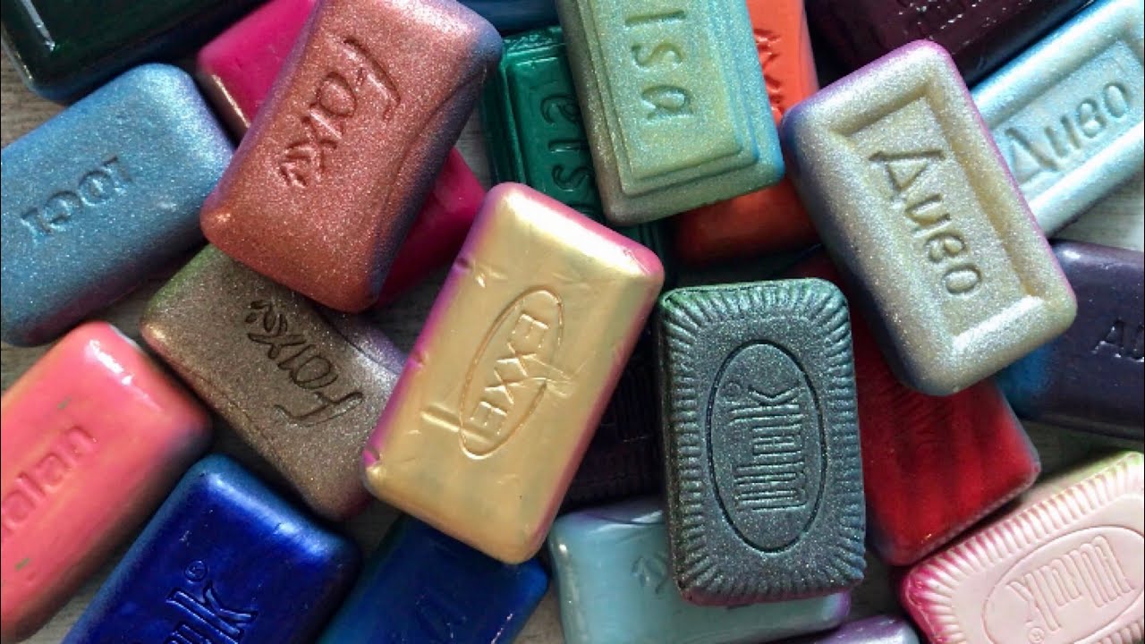Lots of VARNISHED soap / Cutting (no talking) | ASMR video # 262