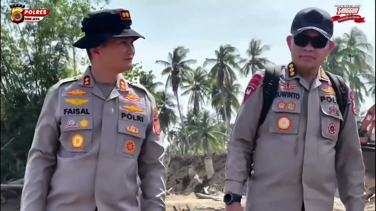 Kapolres Pidie Jaya Dampingi Satgas PRRP Tinjau Progres Pemulihan Pascabencana Hidrometeorologi