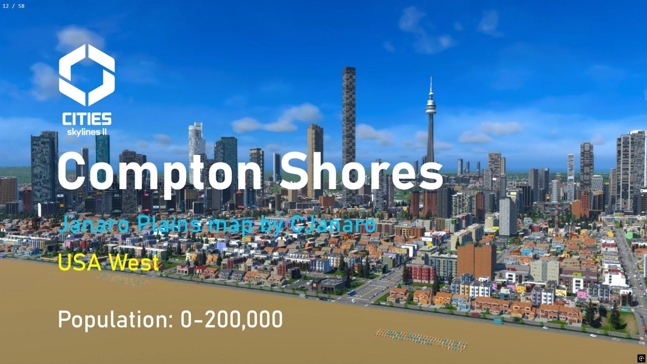 Compton Shores - Cities Skylines II - USA West