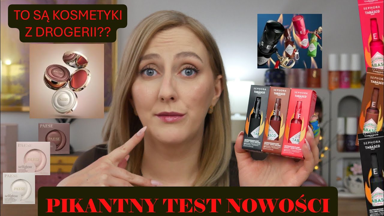 WOW! PAESE PRZESADZIŁO😲 DROGERYJNE KOSMETYKI JAK Z PERFUMERII I BŁYSZCZYKI SEPHORA X TABASCO🔥💋 TEST