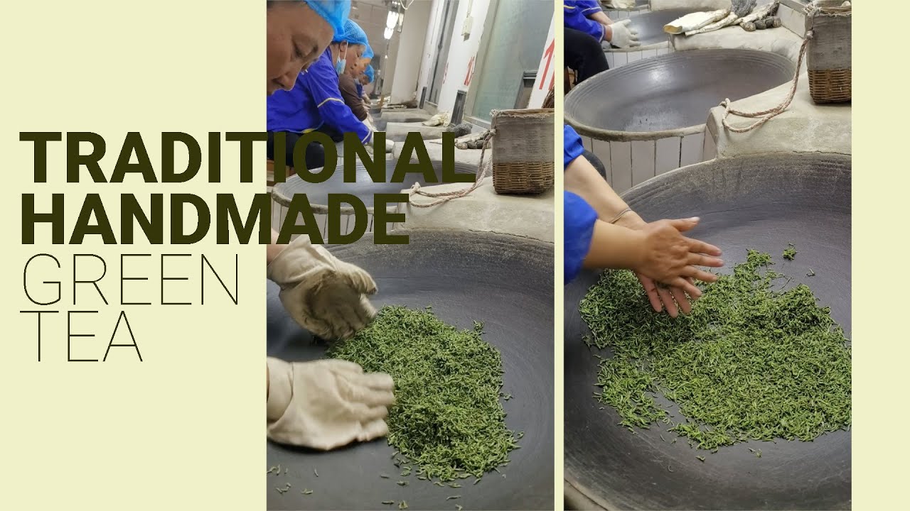 How green tea is made? | How to make pan-fired green tea | Traditional, handmade tea processing