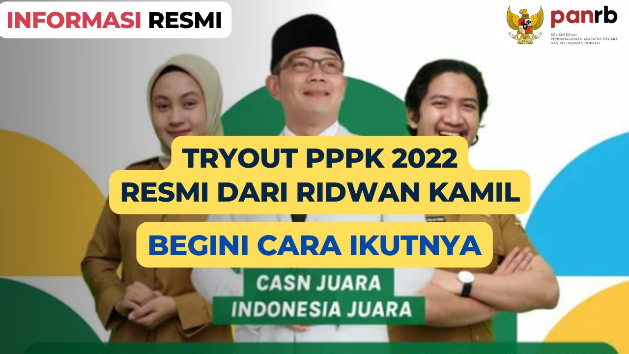 CARA DAFTAR TRYOUT PPPK 2022 RESMI DARI PEMERINTAH DENGAN APLIKASI CASN JUARA RIDWAN KAMIL