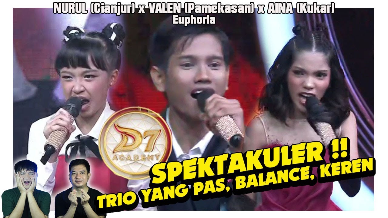 Spekta, trio Valen, Aina, & Nurul ini kawin banget. Full energi Euphoria