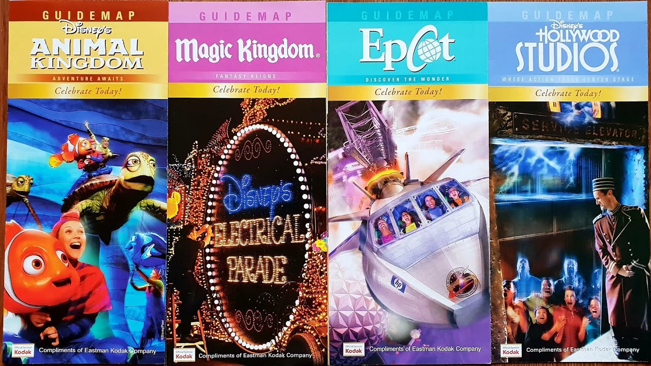 Theme Park Map Monday Disney World Episode 34 Animal & Magic Kingdom, Hollywood Studios, Epcot 2010