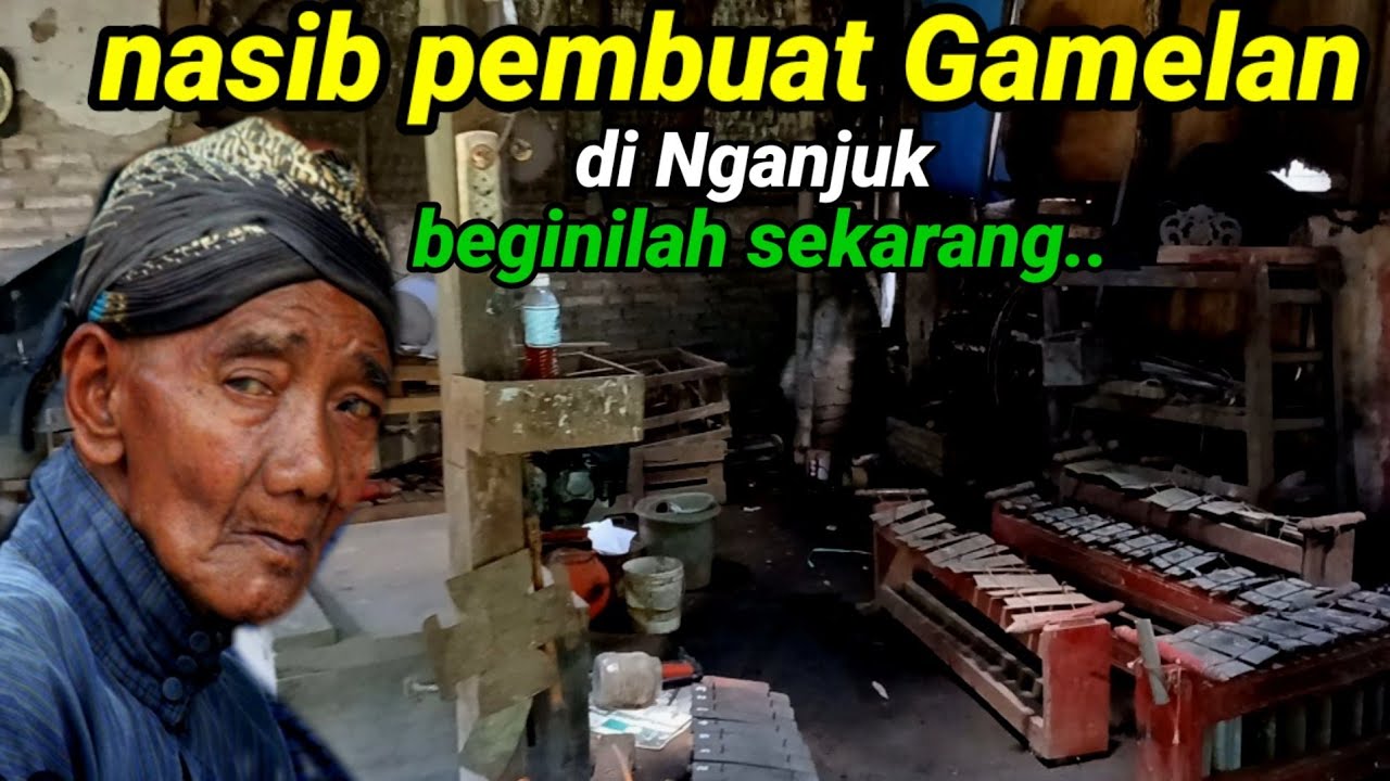 Miris!!Beginilah nasib pengrajin manual Gamelan tradisonal Jawa Nganjuk Karena sepi peminat.