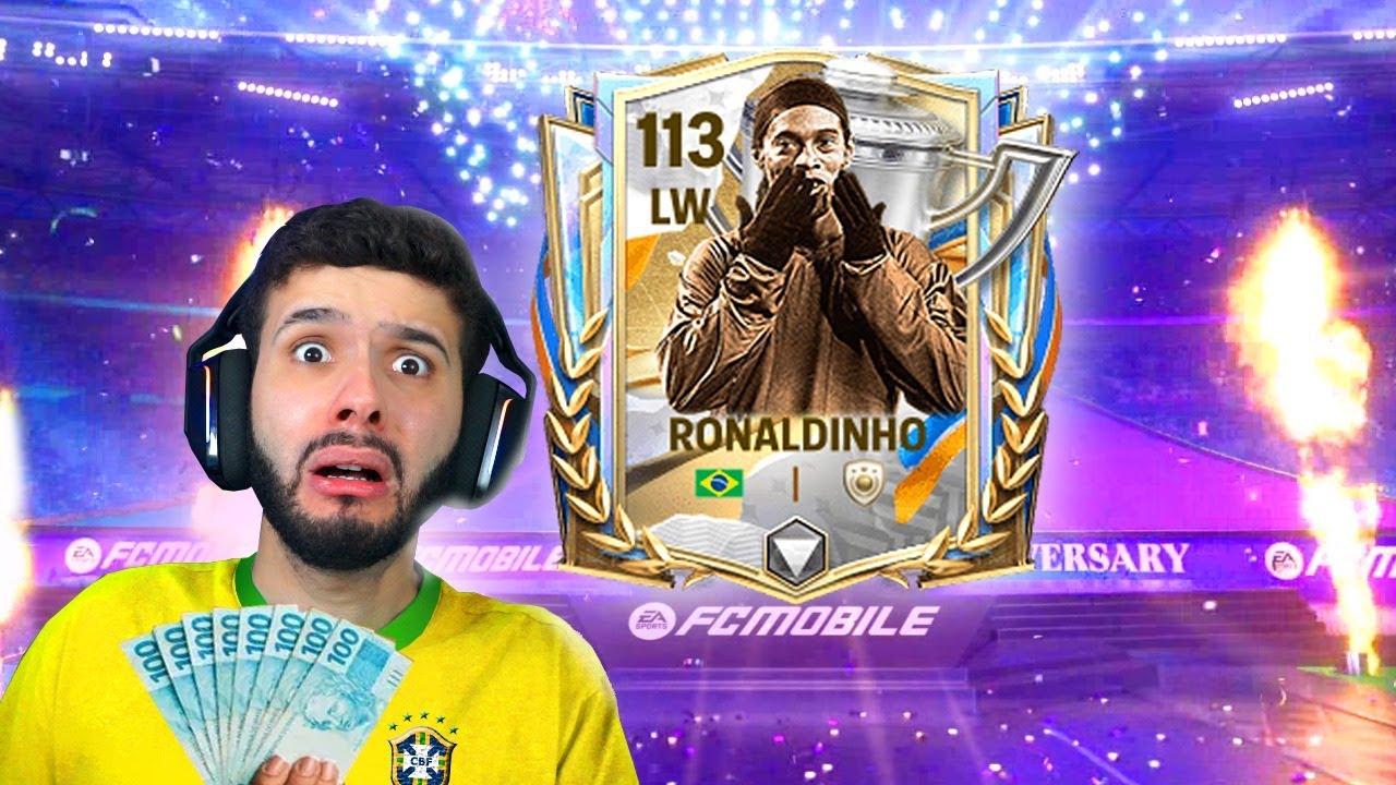 GASTEI $10.000 FC POINTS PRA PEGAR O RONALDINHO NO FC MOBILE! 😱