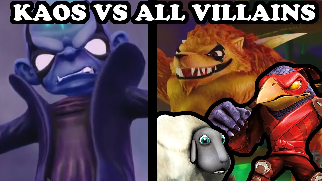 Skylanders Trap Team - Kaos VS All Villains - ULTIMATE EVIL BATTLE