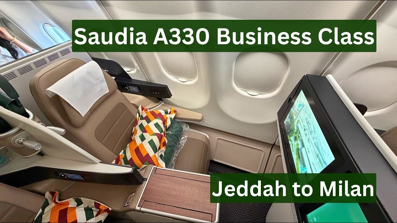 Впечатляющий бизнес-класс Saudia A330, рейс Джидда-Милан!!!